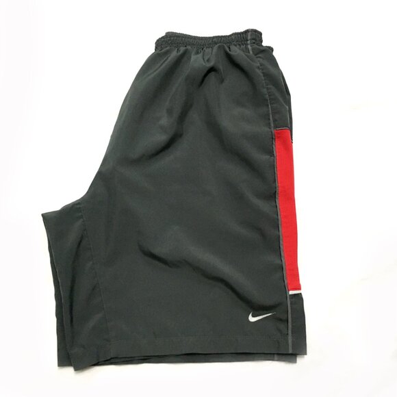 Nike Men's running shorts size medium gray & red - Picture 3 of 6